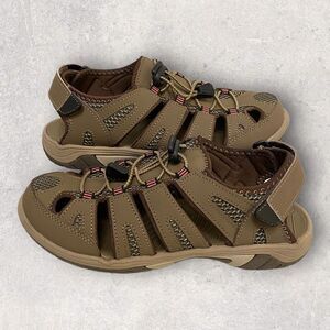 Eddie Bauer Blakely Brown Leather Fisherman Sandal Shoe Adjustable‎ Women's 7M
